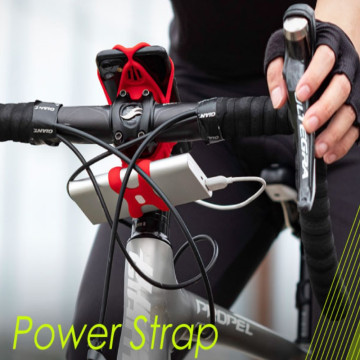 BONE 蹦克 單車龍頭手機綁四代-+電源綁-紅