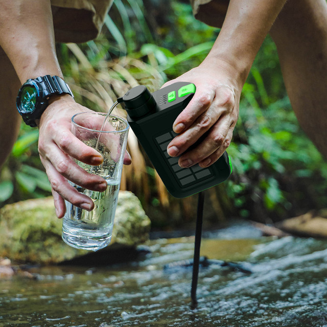 【Greeshow｜極速濾淨濾水器-大全配版】1分鐘 500ml，99% 真過濾細菌、重金屬！