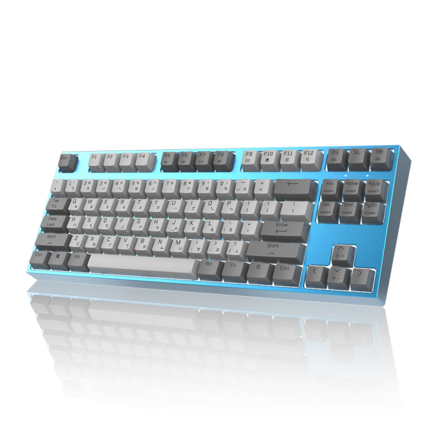 B.Friend MK6A 全鋁機械Cherry 青軸鍵盤-藍色
